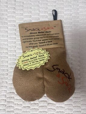 Smack a Sack Stress Relief Sack Plush Toy in Brown